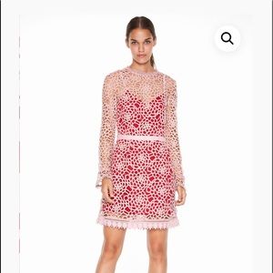 La Maison Talulah roseate lace mini dress size small